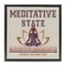 Stupell Industries Vintage Meditative State Framed Floater Canvas Wall Art Design by Higher Learning/Life Is High